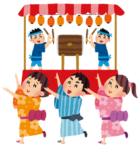 近所の盆踊り大会に行ってきました！