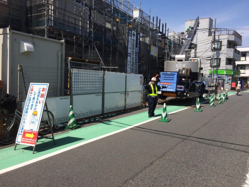現場風景　(川崎市中原区現場より)
