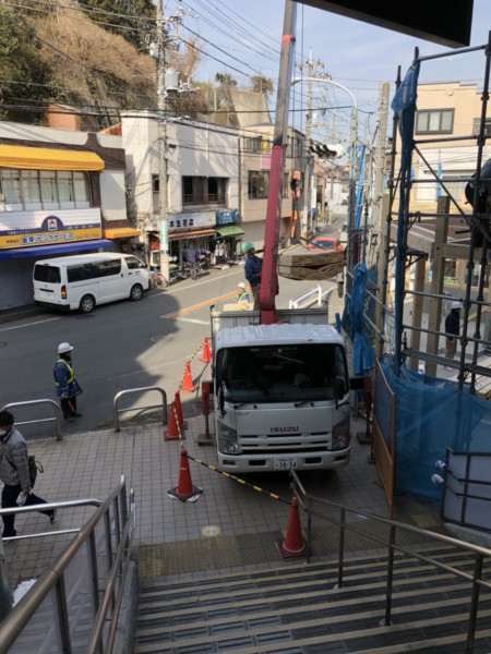 現場風景(横浜市金沢区の現場より)